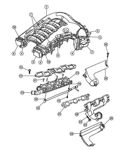 Dodge Charger Actuator package. Manifold tuning valve - 68020076AB ...