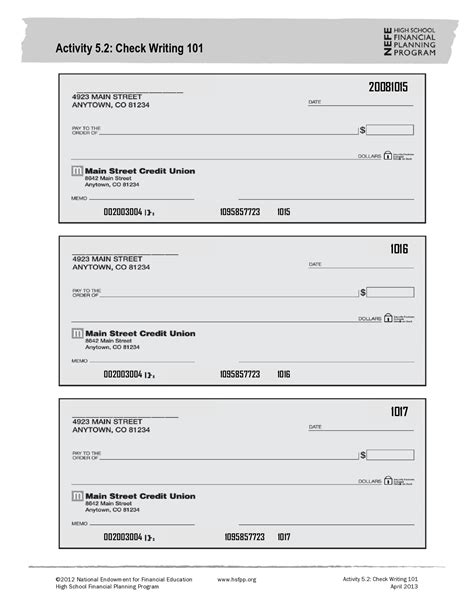 Downloadable Printable Fillable Blank Check Template