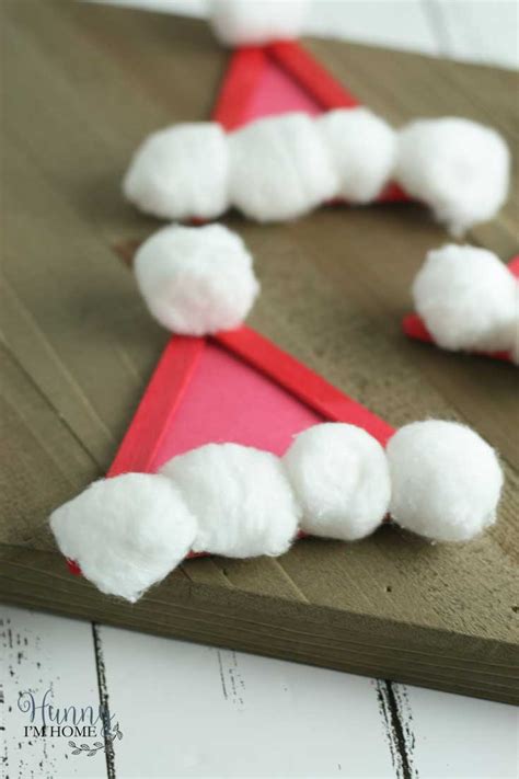 Popsicle Santa Hats -- a Simple Christmas Craft for Kids | Hunny I'm Home