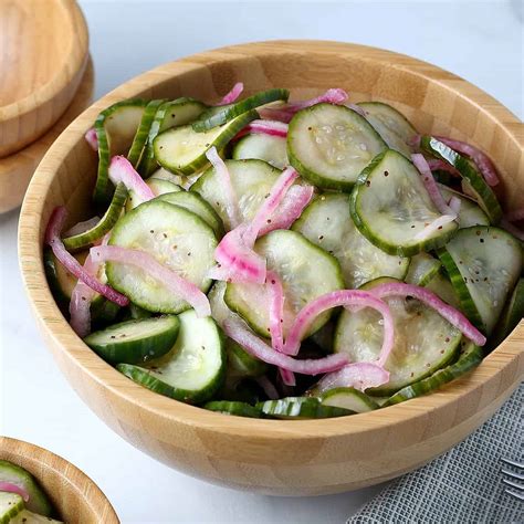 Cucumber Vinegar Salad Recipe - Vegan in the Freezer