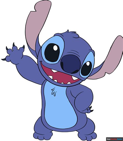 How To Draw Stitch From Lilo And Stitch Step By Step