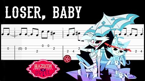 Hazbin Hotel - Loser, Baby - Guitar Tabs Tutorial With Sheets - YouTube