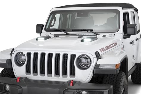 Westin 62-41115 LED Hood Scoops For 18-21 Jeep Wrangler JL Gladiator JT ...