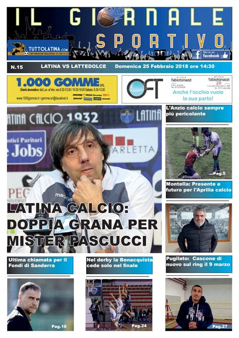 Il Giornale Sportivo N.15 by Il Giornale Sportivo®️ - Issuu