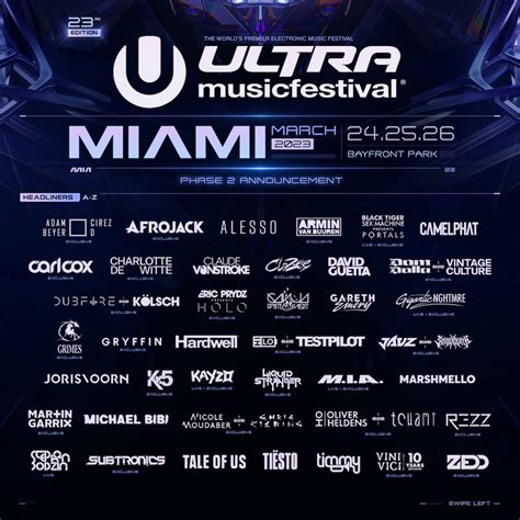 Ultra Music Festival 2023 Initial Lineup | Grooveist