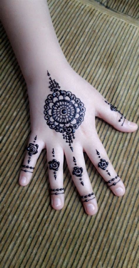 Simple Henna Designs For Kids - Printable Form, Templates and Letter