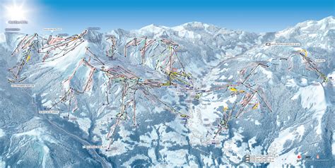 Saint Gervais Mont-Blanc Piste Map | Plan of ski slopes and lifts ...