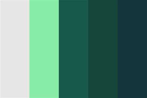 its bluish green Color Palette