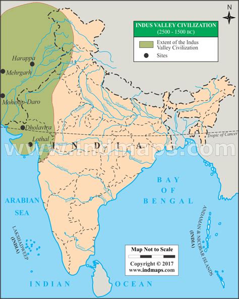 Indus Valley Map Indus Valley Civilization Ancient India Map Indian ...