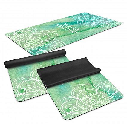 Promotional Yoga Mats - Microfibre Surface - Full Colour Branding - Bongo