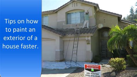 How to paint exterior of a house faster. Exterior painting tips. - YouTube