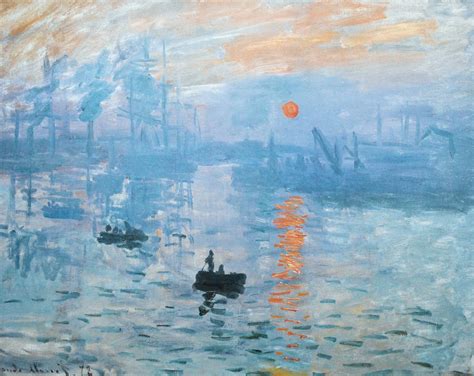 Claude Monet Impression Sunrise Poster Kunstdruck Bild 90x120cm | eBay