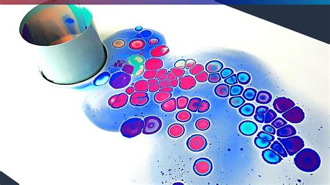 EASY CELLS in Acrylic Pouring - Big & Bright! Acrylic Pouring Recipe ...