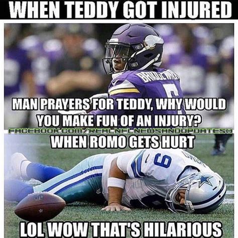 22 Meme Internet: #nflmeme #nfl - when teddy got injured man prayers ...