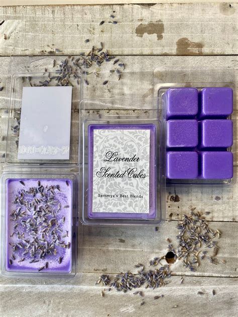 Lavender Wax Cubes with botanicals | Etsy