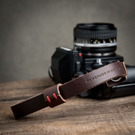 Oxford Leather Camera Wrist Strap | Brown | Leica, Nikon, Fujifilm, Sony