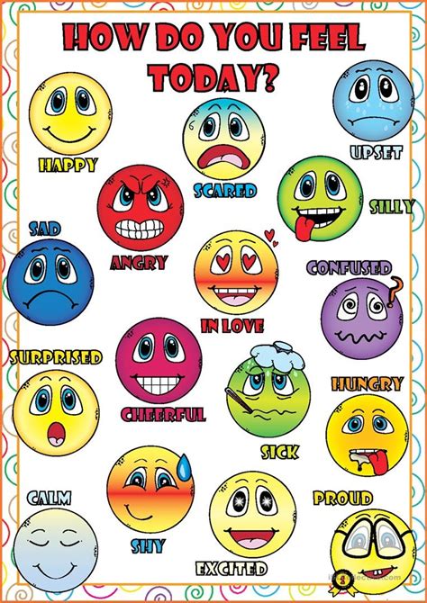 Feelings And Emotions Worksheets Printable