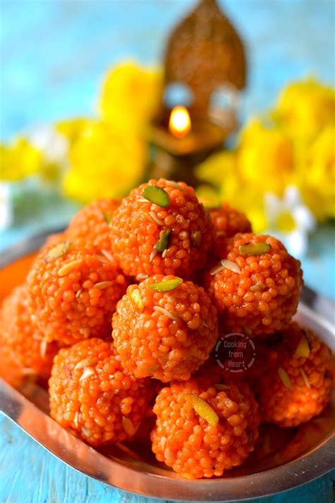 Motichoor Ladoo | Homemade Motichur Laddu | Cooking From Heart