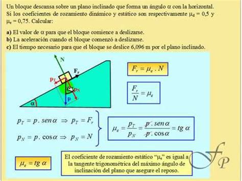 Coeficiente De Friccion Estatico Y Dinamico