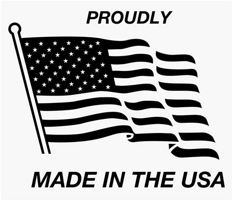 Made In Usa Logo Png Transparent - Made In America Black And White, Png ...