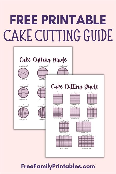 Free Printable Cake Cutting Guide - Free Family Printables