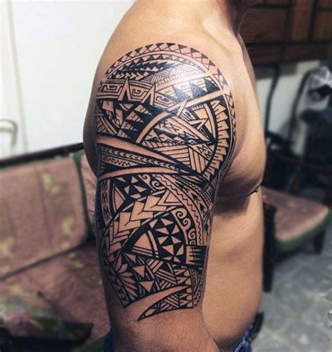 Tattoo Trends – Half Sleeve Maori Male Tattoo Design Ideas With Black ...