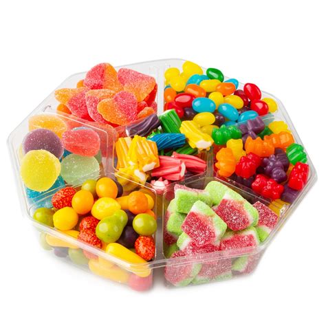 7 Section Candy Gift Basket - Medium Platter • Candy Gifts • Gift ...