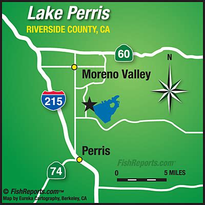 Lake Perris - Fish Reports & Map