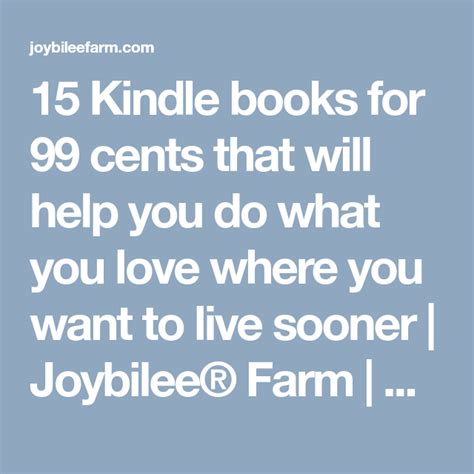 15 Kindle books for 99 cents that will help you do what you love where ...