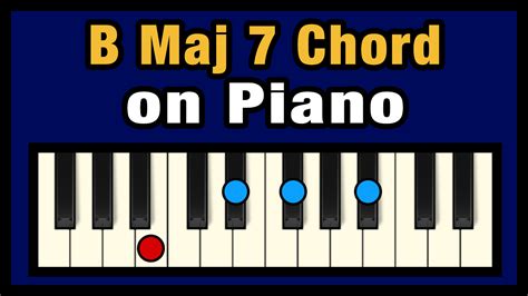 B Maj 7 Chord on Piano (Free Chart) – Professional Composers