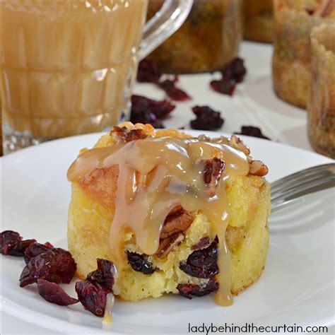 Eggnog Bread Pudding Muffins