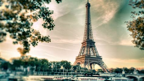 photo, architecture, cityscape, france, beautiful, sunset, eiffel tower ...