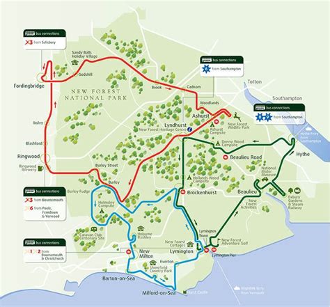 Map of the New Forest, England