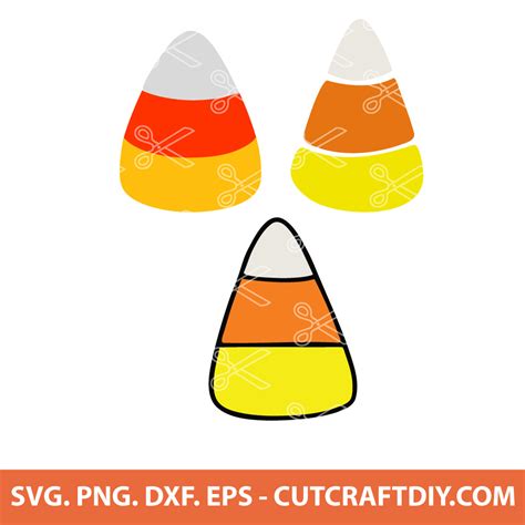 Candy Corn SVG, Halloween SVG, Candy Corn Clipart, PNG