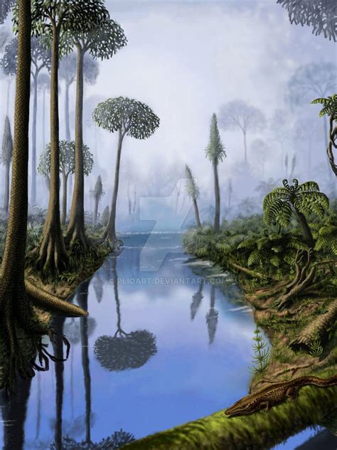 Carboniferous period by Plioart on DeviantArt | Prehistoric world ...