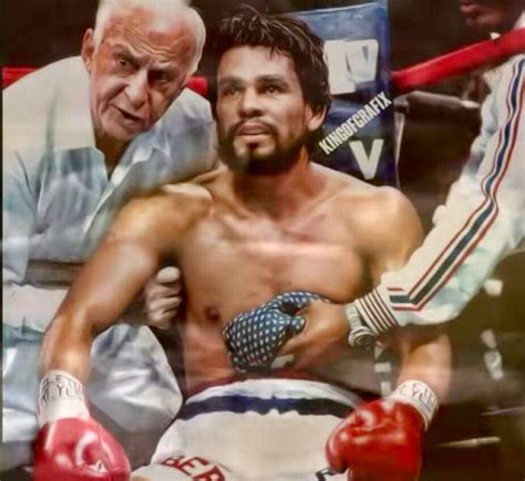 Classic Boxing Photos Coach Ray Arcel & his Boxer Roberto Duran ...