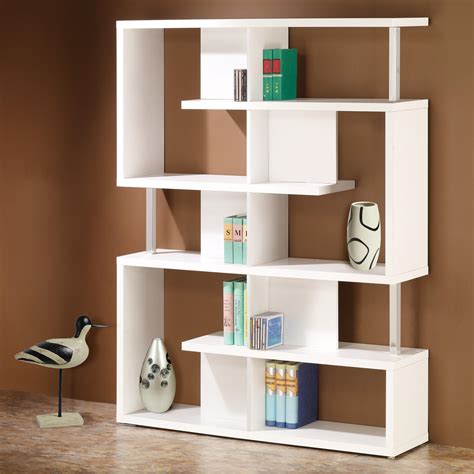 25+ White Geometric Bookcase