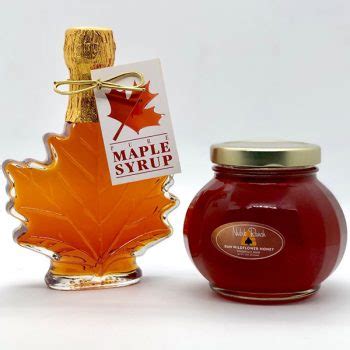 RAW HONEY (12oz) & DARK ROBUST MAPLE SYRUP (3.4oz) – Organic Farm Land ...