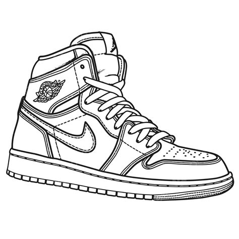 Air Jordan 1 Coloring Pages Fresh Best Of Nike Jordan Shoes Coloring ...