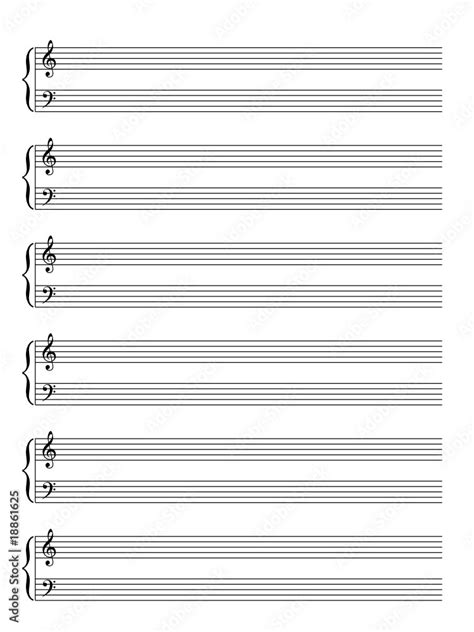 Blank Piano Scale