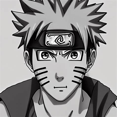 Um desenho realista de Naruto · Creative Fabrica