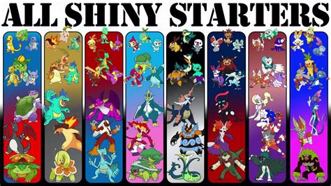 Shiny Gen 6 Starters