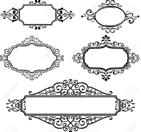 Scroll Frame Vector at GetDrawings | Free download