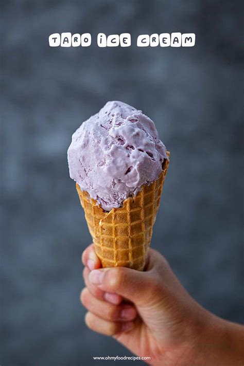 Taro Ice Cream - Oh My Food Recipes