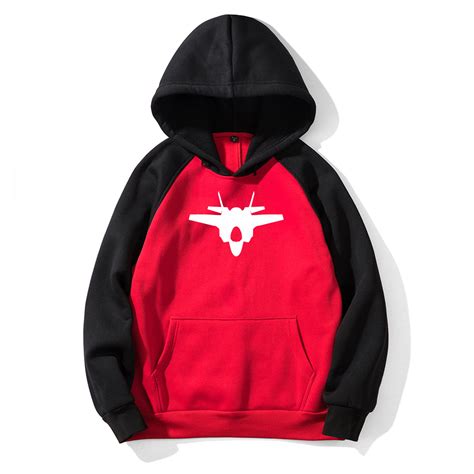 Lockheed Martin F-35 Lightning II Silhouette Designed Colourful Hoodie ...