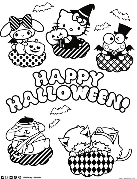 Hello Kitty Colouring Pages, Halloween Coloring Pages, Hello Friend ...