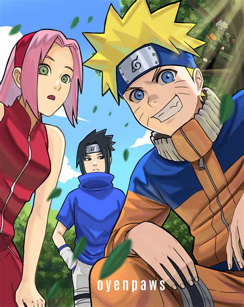 Naruto team 7 fanart by oyenpaws on DeviantArt