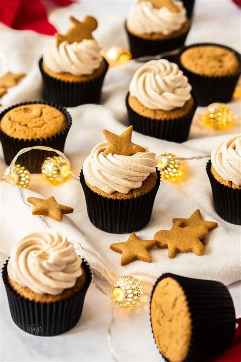 Gingerbread Cupcakes with Cinnamon Buttercream Frosting - Sugar Salt Magic