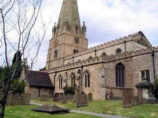 robin hood was here: Edwinstowe Church where Robin Hood was married.