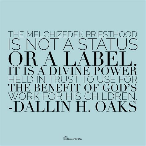 The Melchizedek Priesthood is not a status or a label - Latter-day ...